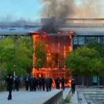 Протести школярів у Франції: у Нанті охопив вогнем ліцей імені Нельсона Мандели
